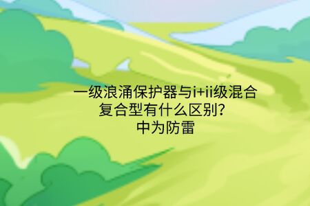 一級浪涌保護器與i+ii級混合復合型有什么區別？